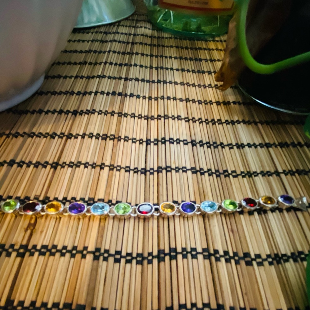 VINTAGE BIRTHSTONE TENNIS BRACELET 🌈🌈✨